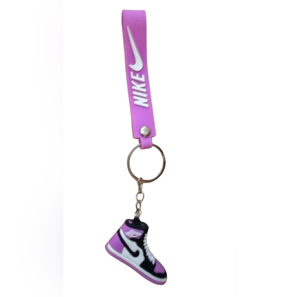 Nike Purple, White & Black Mini Sneaker Keyring